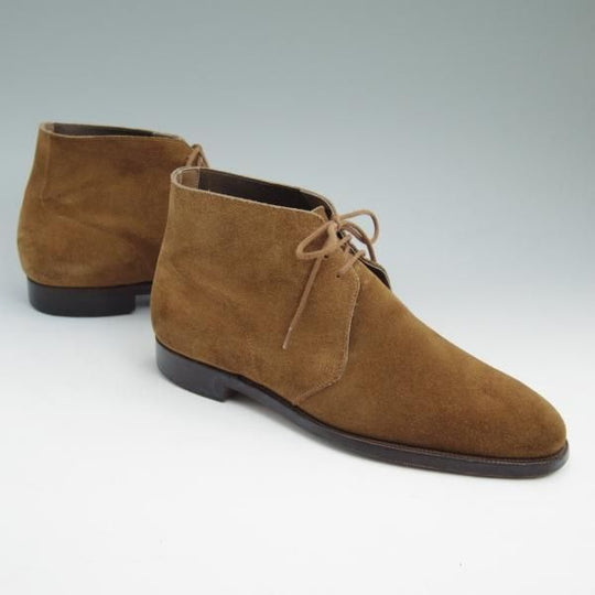 極上★クロケット&ジョーンズ 8E【★(英)ジョージ・クレバリー別注/GEORGE CLEVERLEY】スエード/チャッカブーツ/Crockett&Jones★b873