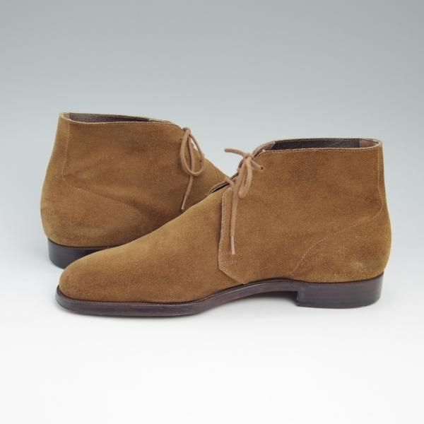 極上★クロケット&ジョーンズ 8E【★(英)ジョージ・クレバリー別注/GEORGE CLEVERLEY】スエード/チャッカブーツ/Crockett&Jones★b873