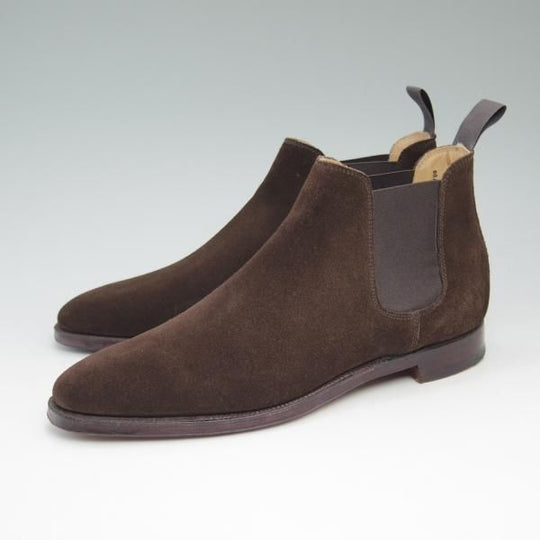 美品★クロケット&ジョーンズ 7E【★BEAMS別注/チェルシー/CHELSEA】341ラスト/スエード/チャッカブーツ/ビームス/Crockett&Jones★b875