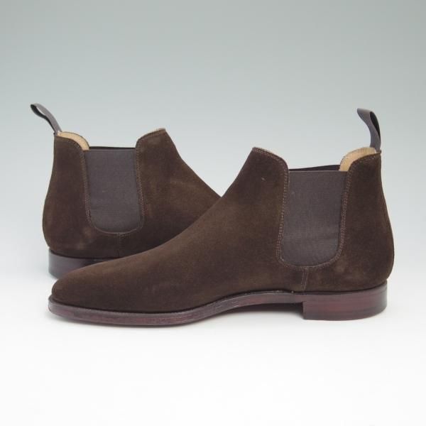美品★クロケット&ジョーンズ 7E【★BEAMS別注/チェルシー/CHELSEA】341ラスト/スエード/チャッカブーツ/ビームス/Crockett&Jones★b875