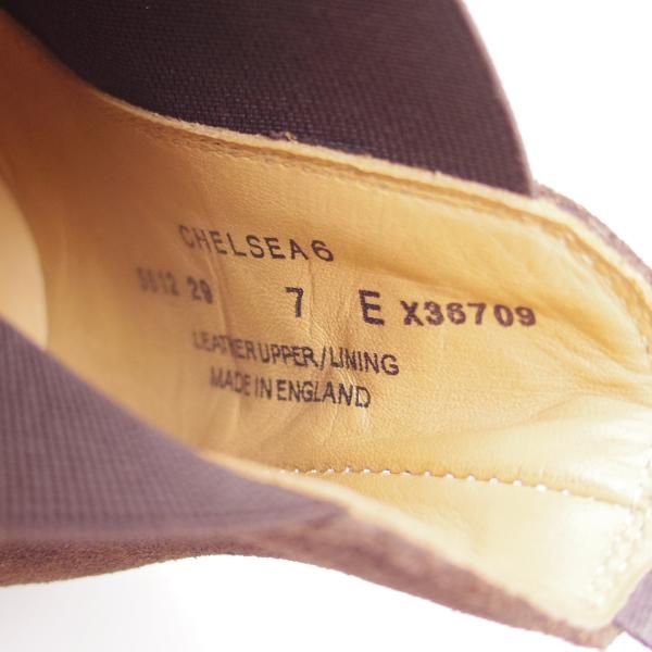 美品★クロケット&ジョーンズ 7E【★BEAMS別注/チェルシー/CHELSEA】341ラスト/スエード/チャッカブーツ/ビームス/Crockett&Jones★b875
