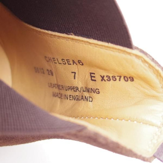 美品★クロケット&ジョーンズ 7E【★BEAMS別注/チェルシー/CHELSEA】341ラスト/スエード/チャッカブーツ/ビームス/Crockett&Jones★b875