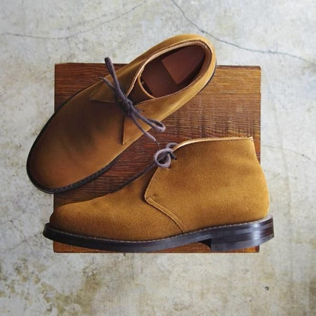 極上★チャーチ 60F/UK6【★RYDER 3/ダイナイトソール/マラッカ色】81ラスト/スエード/ライダー/4都市ロゴ/チャッカブーツ/Church's★b876