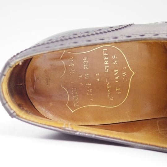 極上★クロケット&ジョーンズ 6E【★(英)ポールセン・スコーン別注/Poulsen Skone】フルブローグ/Crockett&Jones★b877
