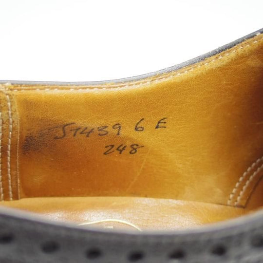 極上★クロケット&ジョーンズ 6E【★(英)ポールセン・スコーン別注/Poulsen Skone】フルブローグ/Crockett&Jones★b877