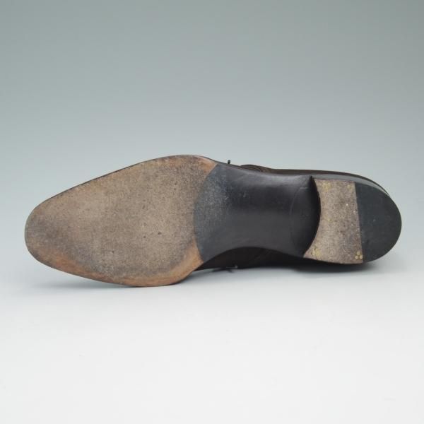 極美品★REIKO TSUKUI/レイコツクイ SIZE 7【★ハンドソーンウェルテッド製法/ISETAN/伊勢丹取扱い】スエード/チャッカブーツ★b879