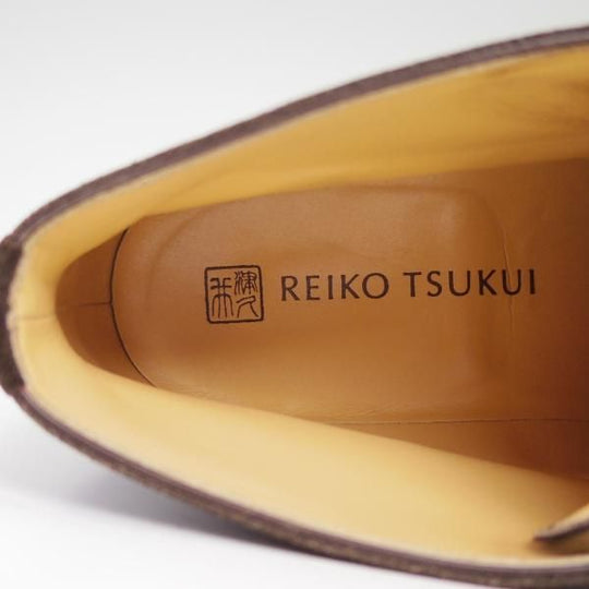 極美品★REIKO TSUKUI/レイコツクイ SIZE 7【★ハンドソーンウェルテッド製法/ISETAN/伊勢丹取扱い】スエード/チャッカブーツ★b879