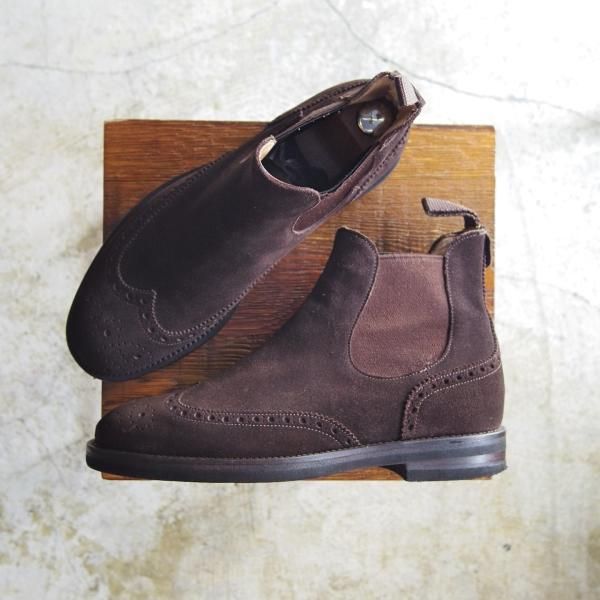 極上★(伊)ストール・マンテラッシ UK6程度【定価10万円以上★スエード】サイドゴアブーツ/SUTOR MANTELLASSI★b880