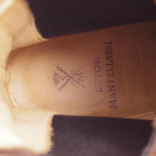 極上★(伊)ストール・マンテラッシ UK6程度【定価10万円以上★スエード】サイドゴアブーツ/SUTOR MANTELLASSI★b880