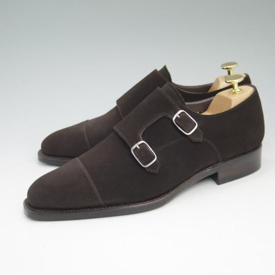 極美品★PERFETTO/ペルフェット SIZE 7【★World Footwear Gallery/ワールドフットウェアギャラリー】スエード/ダブルモンク★b881