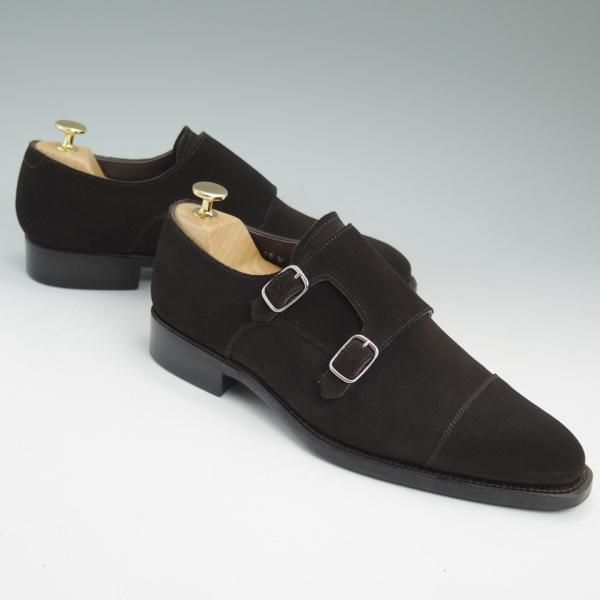 極美品★PERFETTO/ペルフェット SIZE 7【★World Footwear Gallery/ワールドフットウェアギャラリー】スエード/ダブルモンク★b881