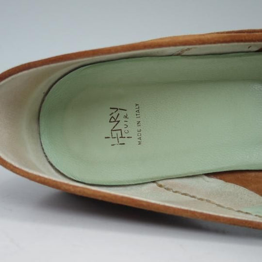 ★(伊)HENRY CUIR/アンリークイール(レディース) SIZE 38【★スエード】スリッポン★b882
