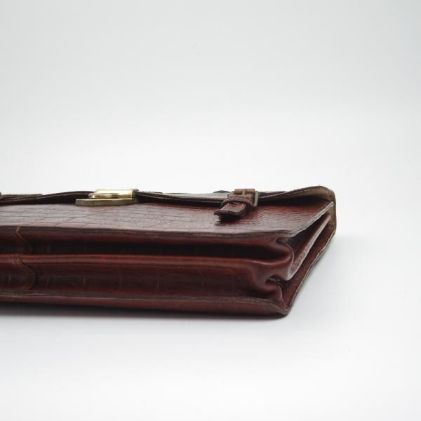 ☆(英)マルベリー/Mulberry【☆型押し/ブリーフケース】クロコ調