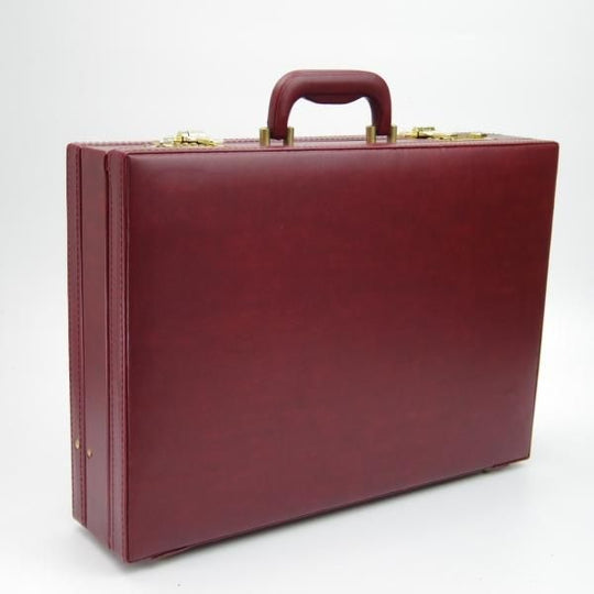 極美品★カルティエ/Cartier【★マストライン/アタッシュケース】カルティエレッド/ボルドー/メンズ レザー ビジネス バッグ★N5014