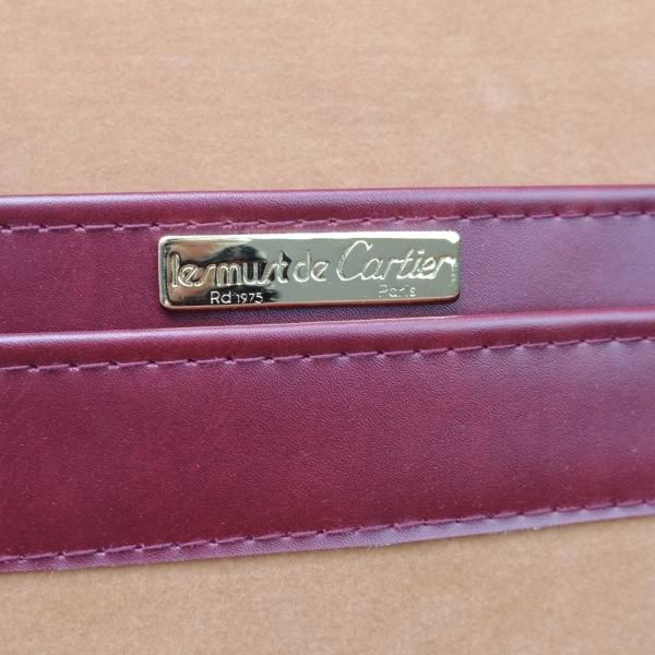 Cartier カルティエ アタッシュケース ダイヤルロック レザー ボルドー色 Cartier - カルティエ マストライン ヴィンテージ ダイヤル