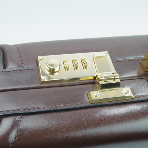 極美品★(伊)タニノクリスチー【超高額★レザー アタッシュケース】ブラウン/メンズ ビジネス バッグ/TANINO CRISCI★N5015
