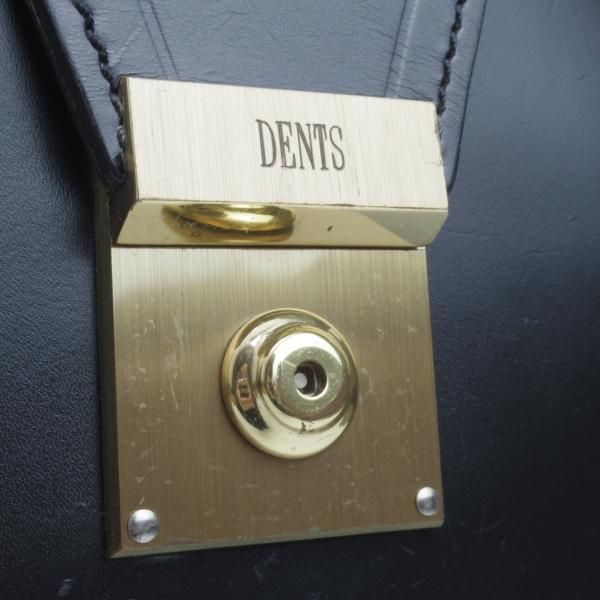 極上☆(英)デンツ/DENTS【☆希少!!英国製/ダレスバッグ】黒