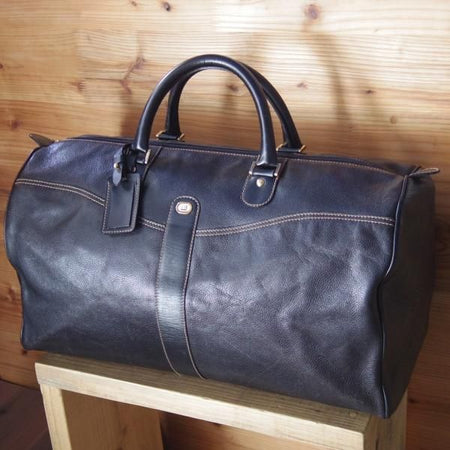 極上★ダンヒル/DUNHILL【★鞄】ボストンバッグ/メンズ ビジネス レザー バッグ★N5017