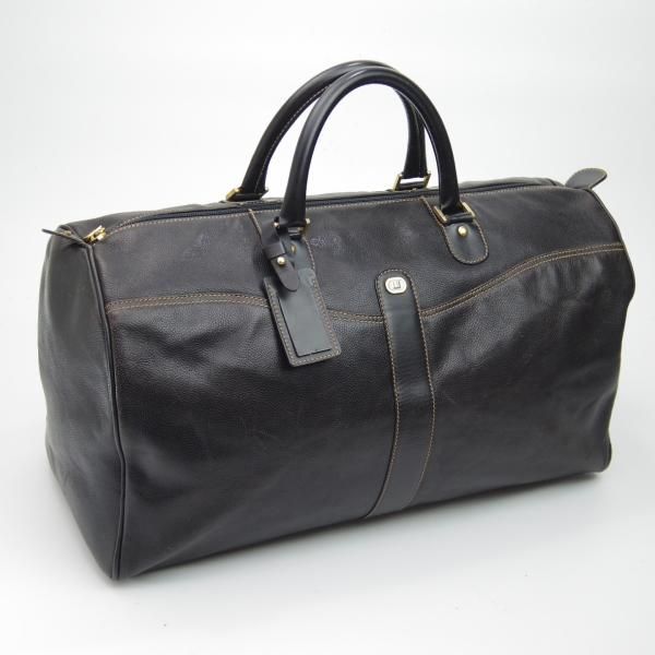 極上★ダンヒル/DUNHILL【★鞄】ボストンバッグ/メンズ ビジネス レザー バッグ★N5017