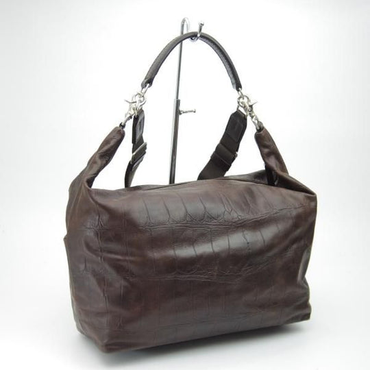 美品★ダニエル&ボブ【★ジャスミン/JASMINE/コッコーネ/COCCONE】メンズ レザー ショルダー バッグ/クロコ型押し/Daniel&Bob★N5020