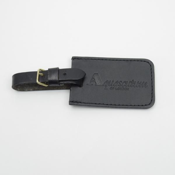 極上★(英)アクアスキュータム/Aquascutum【★高額!!ボストンバッグ】黒/レザー/メンズ ビジネス バッグ★N5024
