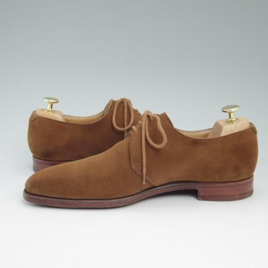 極上★クロケット&ジョーンズ 6E【★ハイバリー/HIGHBURY】348ラスト/Vフロント/スエード/プレーントゥ/Crockett&Jones★b884