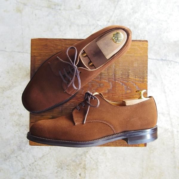 美品★(英)グレンソン 7EX【★ダイナイトソール仕様】プレーントゥ/1901/37/スエード/GRENSON★b885