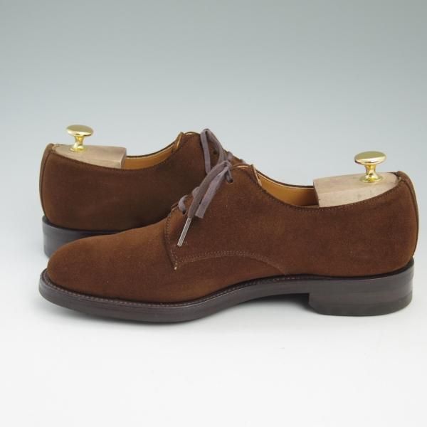 GRENSON グレンソン スエード 美品☆(英)グレンソン 7EX【☆ダイナイトソール仕様】プレーントゥ
