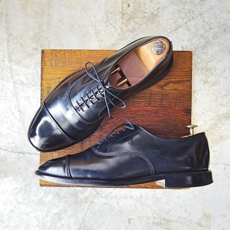 極上★(米)アレンエドモンズ 8.5D【定価￥75,900-★パークアベニュー/Park Avenue】ストレートチップ/カーフ/黒/ALLEN EDMONDS★b887