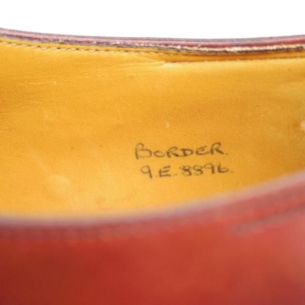 美品★ジョンロブ 9E【★スキンステッチ仕様/8896ラスト/BORDER】ボーダー/Uチップ/JOHN LOBB★b888