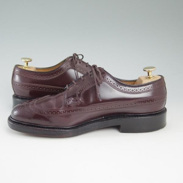 美品★(米)フローシャイム 7E【★コードバン仕様/インペリアル/ケンムール】ロングウイングチップ/フルブローグ/FLORSHEIM imperial★b894