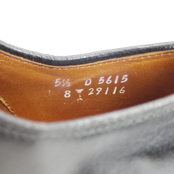 極上★(米)アレンエドモンズ 5.5D【定価￥75,900-★パークアベニュー/Park Avenue】ストレートチップ/カーフ/黒/ALLEN EDMONDS★b895