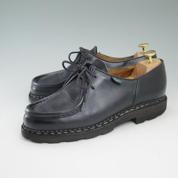 極上★パラブーツ SIZE 41【★NUIT/紺/ミカエル/MICHAEL】チロリアンシューズ/マルシェソール/Paraboot★b897