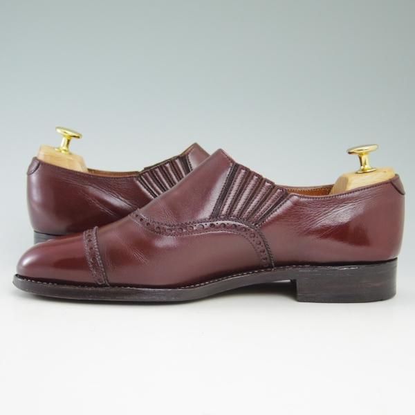 極上★クロケット&ジョーンズ 6.5E【★(英)ポールセン・スコーン別注/Poulsen Skone】サイドエラスティック/Crockett&Jones★b898