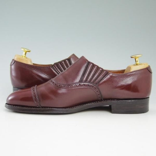 極上★クロケット&ジョーンズ 6.5E【★(英)ポールセン・スコーン別注/Poulsen Skone】サイドエラスティック/Crockett&Jones★b898