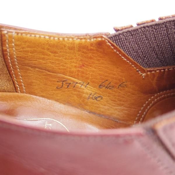 極上★クロケット&ジョーンズ 6.5E【★(英)ポールセン・スコーン別注/Poulsen Skone】サイドエラスティック/Crockett&Jones★b898