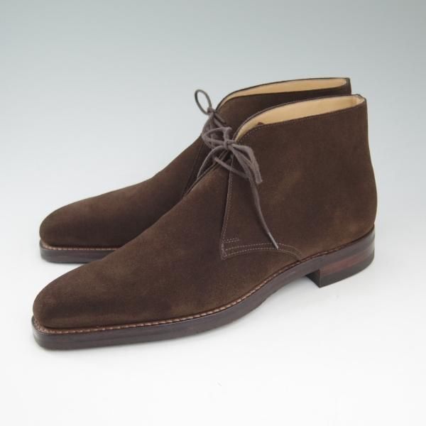 新品★クロケット&ジョーンズ 6.5E【★ダイナイトソール仕様/TETBURY】348ラスト/スエード/チャッカブーツ/Crockett&Jones★b908