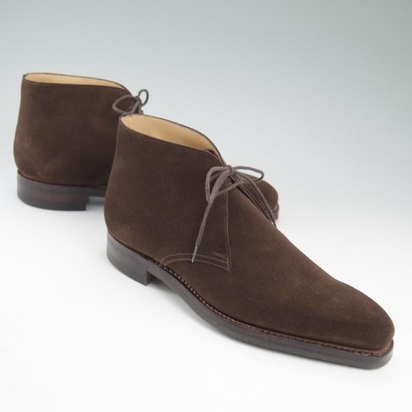 新品★クロケット&ジョーンズ 6.5E【★ダイナイトソール仕様/TETBURY】348ラスト/スエード/チャッカブーツ/Crockett&Jones★b908