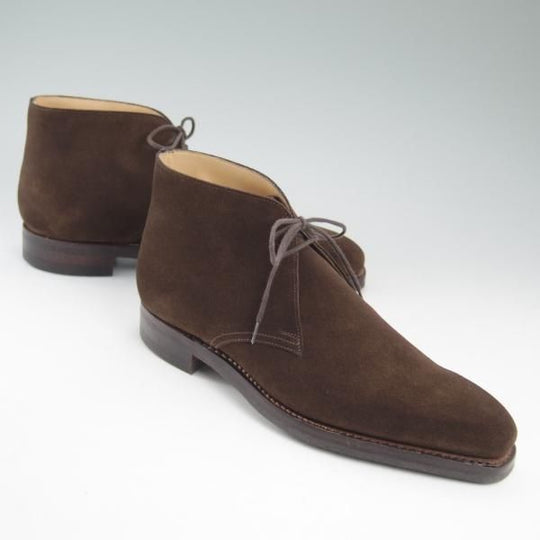 新品★クロケット&ジョーンズ 6.5E【★ダイナイトソール仕様/TETBURY】348ラスト/スエード/チャッカブーツ/Crockett&Jones★b908
