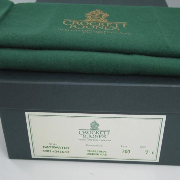 新品★クロケット&ジョーンズ 7E【★ビームス/BEAMS別注/BAYSWATER】200ラスト/スエード/チャッカブーツ/Crockett&Jones★b909
