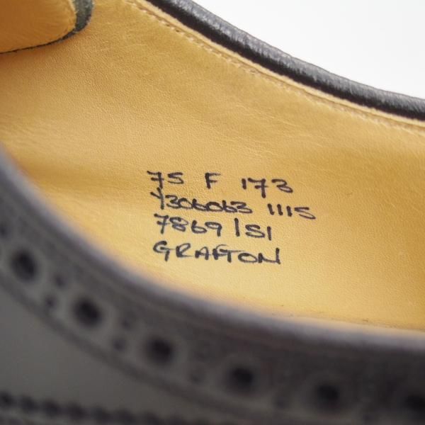 新品★チャーチ 75F/UK7.5【★グラフトン/GRAFTON】173ラスト/ポリッシュドバインダーカーフ/5都市ロゴ/フルブローグ/Church's★b911