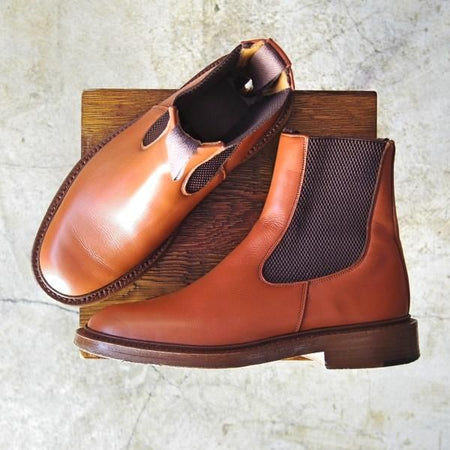 極美品★トリッカーズ SIZE 6.5【★TAN C Shade/シーシェイド/STEPHEN】サイドゴアブーツ/76212/Tricker's★b913