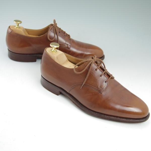 極上★クロケット&ジョーンズ 7E【★Lloyd Footwear別注/ロイドフットウェア】プレーントゥ/ダービーシューズ/Crockett&Jones★b917