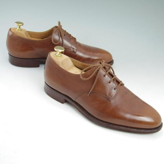 極上★クロケット&ジョーンズ 7E【★Lloyd Footwear別注/ロイドフットウェア】プレーントゥ/ダービーシューズ/Crockett&Jones★b917