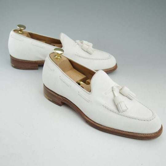 極美品★(英)チーニー 6E【★トゥモローランド別注】TOMORROWLAND/スエード/タッセルローファー/CHEANEY★b920