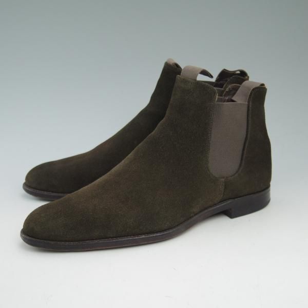 極上★(英)グレンソン 7.5F【★サイドゴアブーツ】スエード/GRENSON★b924