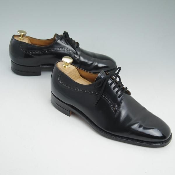 ★チャーチ 65E/UK6.5【極希少!!2都市ロゴ/ブックバインダーカーフ】954ラスト/ALDWYCH/旧★チャーチ/プレーントゥ/黒/Church's★b927