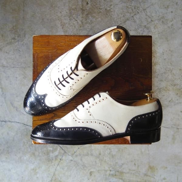 極上★クロケット&ジョーンズ US8D/UK7.5程度【★ラルフローレン別注/Polo Ralph Lauren】フルブローグ/スエード/Crockett&Jones★b930
