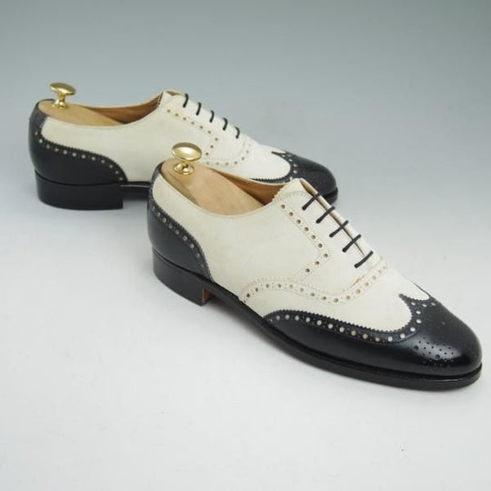 極上★クロケット&ジョーンズ US8D/UK7.5程度【★ラルフローレン別注/Polo Ralph Lauren】フルブローグ/スエード/Crockett&Jones★b930