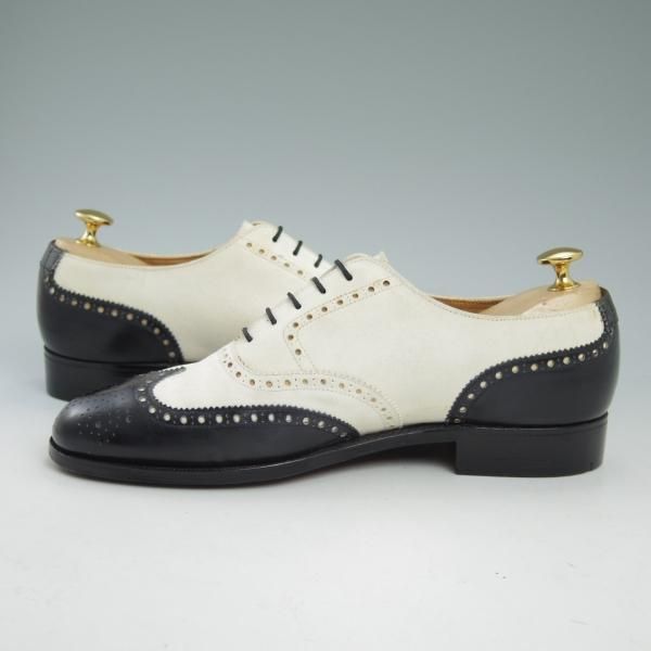 極上★クロケット&ジョーンズ US8D/UK7.5程度【★ラルフローレン別注/Polo Ralph Lauren】フルブローグ/スエード/Crockett&Jones★b930